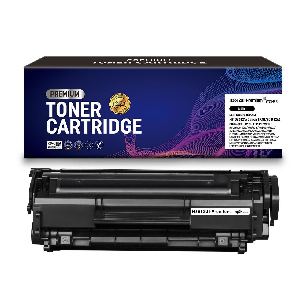 Cartouche de toner Compatible HP Q2612A/Canon FX10/703 Noir 2000pages - KERA FRANCE Cartouche de toner Compatible HP Q2612A/Canon FX10/703 Noir 2000pages - KERA FRANCE